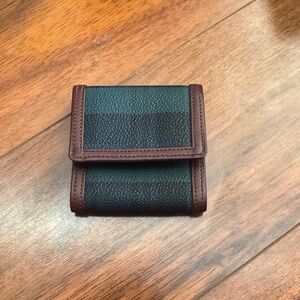 Polo Ralph Lauren black watch tartan  coin wallet